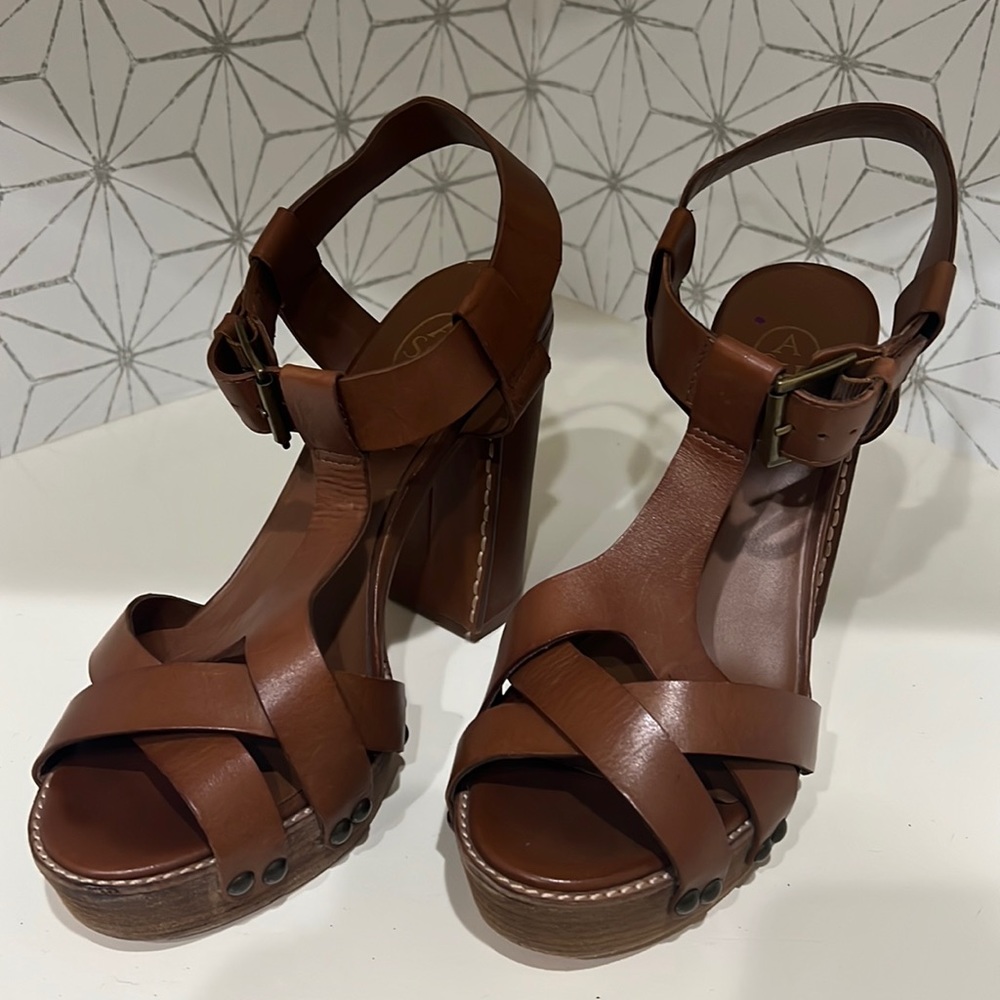 Leather ASH platform sandal
